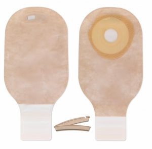 Hollister Premier 1-Piece Drainable Pouches with Filter, Presized Barrier - Premier One-Piece Drainable Pouch, Lock 'n Seal Microseal Closure, Beige, Presized 1" Opening - 88325