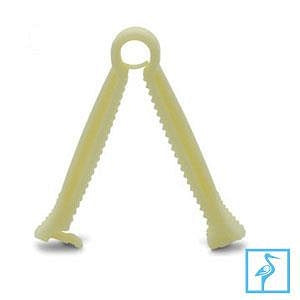 Briggs Healthcare Nonsterile Double-Grip Umbilical Cord Clamps - Double-Grip Umbilical Cord Clamp, Nonsterile - 9411