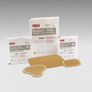 Hollister Restore Hydrocolloid Dressings, Sterile, - Restore Plus Hydrocolloid Dressing, 8" x 8" - 519955