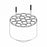 Hettich Rotanta 460 and 460 R Centrifuge Accessories - ACCESSORY, REDUCING PART, 19 PLACE, 7/10ML - 4434