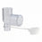 Teleflex Medical Elbow Adapters - Elbow Connector with Gas Sampling, 15 mm Outer Dia. x 15 mm Inner Dia./22 mm Outer Dia., Female Luer Lock with 360° Swivel - 1624