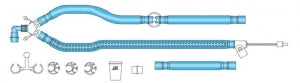 Teleflex Medical Heated Wire Circuits - Single-Heated Circuit with Drain, Dual-Limb - 880-33KIT