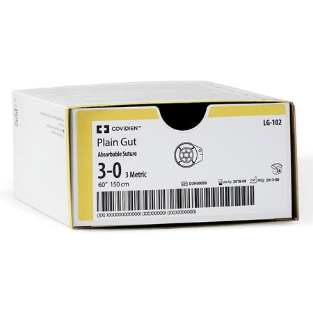 Medtronic Plain Gut Suture Reel - Plain Gut Suture Reel, Size 4/0, 60" - LG-101