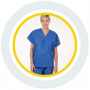 ICP Medical Rapid Refresh Comfort Scrubs - Rapid Refresh Disposable Comfort Scrub Set, Pediatric, Blue, Size M - RR-4100M