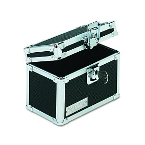 Ideastream Vaultz Black Locking Index Card File - Vaultz Locking Index Card File with Flip Top, Black, Holds 350 3" x 5" Cards - VZ01169