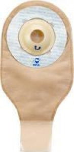 Marlen Manufacturing UltraLite 1 Piece Convex Drainable Pouch - UltraLite 1-Piece Precut Drainable Colostomy Pouch with Skin Shield Deep Convex Adhesive Skin Barrier, Opaque, 1" Opening, 9"L x 5-3/4"W - 7255063