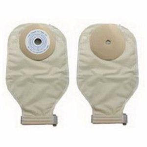 Nu-Hope Laboratories Deep Convex Drain Pouch w/Barrier - 1-Piece Drainable Pouch, Open, Precut, Deep Convex, 1" - 79407808DC