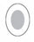 Ferris PolyMem Shapes Silver Oval Dressings - PolyMem Shapes Silver Oval Dressing, 5" x 3.5" - 1853