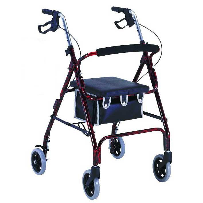 Compass Health ProBasics Wheel Rollators - ROLLATOR, 6" WHEEL, BLUE FLAMES - PMI1037-BL