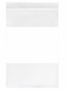 Interplast Minigrip Reclosable White Specimen Bags - 4X6, 2ML RELOC-ZIPPIT, ECONOMY WHITE BLOCK - MGZ2W0406