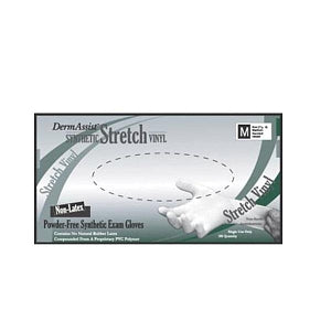 Innovative Healthcare DermAssist Stretch Vinyl PF Gloves - DermAssist Powder-Free Vinyl Gloves, Size M - 162200
