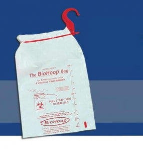 Hartwell BioHoop Multi-use Emesis / Collection Bag - BioHoop Bag with Hook, Cinch, 8" x 13" - BH 1100H