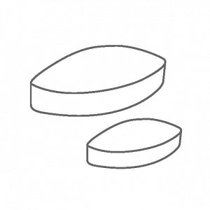 Ika IKAFLON Ellipse PTFE Magnetic Stirring Bar - IKAFLON 60, MAG STIR BAR, ELLIPSE PTFE, 5PC - 4495800