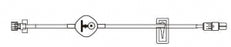 BD Specialty Extension Sets with Filter - 7" Small-Bore IV Extension Set with 0.5 mL Priming Volume, 0.2-micron Filter, Slide Clamp and Spin Male Luer Lock - 10011865