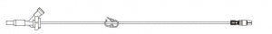 BD Secondary IV Administration Sets - Syringe Adapter IV Secondary Administration Set with Micro Bore Tubing, 2-Piece Male Luer Lock, Syringe Holder and Hanger, 28", 1.3 mL, Non-DEHP - 10015501