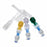 BD Secondary IV Administration Sets - Vented / Nonvented IV Secondary Administration Set with Spin Male Luer Lock and Hanger, 20-Drop, 31", 11 mL, Non-DEHP - 10016073