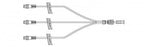 BD IV Extension Sets - Trifuse 4.5" Small-Bore IV Extension Set with 0.3 mL Priming Volume, 3 SmartSite Needle-Free Connectors, 3 Slide Clamps and Fixed Male Luer Lock - 20038E
