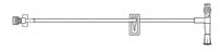 BD Specialty Extension Sets (T-Connector) - Small Bore IV Extension Set with Slide Clamp, SmartSite T-Connector, Male Luer Slip Adapter, 5.5", 0.4 mL Priming Volume, Non-DEHP - 20053E