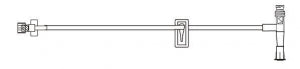 BD Specialty Extension Sets (T-Connector) - Small Bore IV Extension Set with Slide Clamp, SmartSite T-Connector, Male Luer Slip Adapter, 5.5", 0.4 mL Priming Volume, Non-DEHP - 20053E