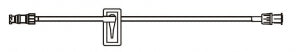 BD Extension Sets - 7.5" Standard-Bore IV Extension Set with 1 mL Priming Volume, SmartSite Needle-Free Connector, Slide Clamp and Spin Male Luer Lock - 20059E