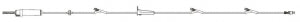 BD Primary Gravity IV Administration Sets - IV Gravity Set with Check Valve, Roller Clamp, 3 SmartSite Needle-Free Valves 9", 41" and 86" from 2-Piece Male Luer Lock, 60-Drop, 104", 17 mL Priming Volume - 42433E