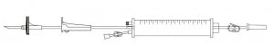 BD Gravity Sets- Burettes - 24" 150 mL Add-On Burette with Needle-Free Valve and Pigtail Spike Adapter - 82114E