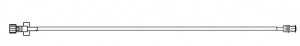 BD Specialty Tubing Extension Sets - 30" Standard-Bore IV Extension Set with 4 mL Priming Volume and 2-Piece Male Luer Lock - C20014