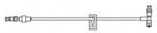 BD Specialty Extension Sets (T-Connector) - Small Bore IV Extension Set with 1 Removable SmartSite Needle-Free Connector, Slide Clamp, SmartSite T-Connector, Spin Male Luer Lock, 7", 0.4 mL Priming Volume, Non-DEHP - C25013E