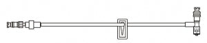 BD Specialty Extension Sets (T-Connector) - Small Bore IV Extension Set with 1 Removable SmartSite Needle-Free Connector, Slide Clamp, SmartSite T-Connector, Spin Male Luer Lock, 7", 0.4 mL Priming Volume, Non-DEHP - C25013E