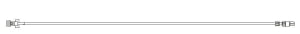 BD IV Extension Sets - 63" Small-Bore IV Extension Set with 1.6 mL Priming Volume and Spin Male Luer Lock - C30006