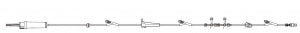 BD Gravity Sets (Stopcocks and Manifolds) - 10 Drop Gravity Set, 2 SmartSite Check Valve, 4 Way Stopcock - C42006E