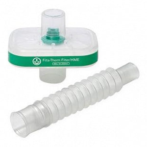 Intersurgical Filta-Therm Heat-Moisture Exchanger Filter - Filta-Therm Breathing Filter with 99.999% Filtration, Flextube - 19426500