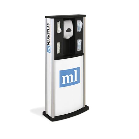 Infection Control Kiosk Standard - 23"W x 12"D x 50"H