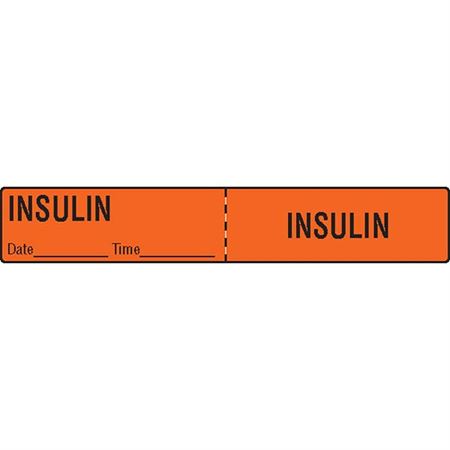 IV Tubing Medication Label Insulin