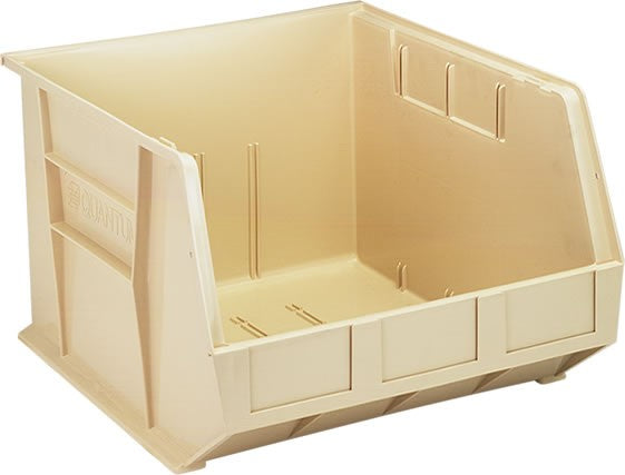 Hang and Stack Bin, 18" x 16-1/2" x 11", Ivory
