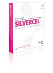 Acelity Silvercel Antimicrobial Alginate Dressings - Silvercel Antimicrobial Alginate Dressing, 4" x 8" - SYS800408