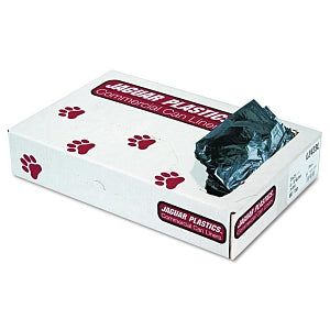 Unisan Light-Grade LDPE Trash Can Liner - Low-Density Can Liners, Black, 8-10 gal., 0.35 mil - L2423L