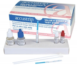 Jant Pharmacal Accustrip Strep A Rapid Test Strip Kit - Accustrip Strep A Rapid Test Strip - ID513