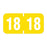 Color: Yellow Dimensions: 1-1/2" X 3/4" Before Folding Permanent Adhesive Quantity: 500/Roll
