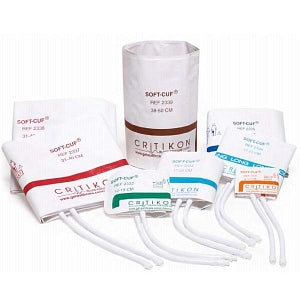 GE Medical Soft BP Cuffs - CUFF BP ASSORTED COLORS 2-TUBE SCREW - 002695