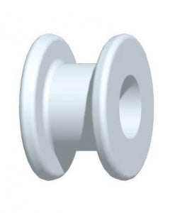 Jedmed Fluoroplastic Collar Buttons - Fluoroplastic Collar Button, Tubular - 38-1540