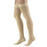 BSN Medical Relief Thigh-High Compression Stockings - Relief Compression Stockings, 30-40 mmHg, Closed Toe, Thigh High, Beige, Size M Regular - 114649