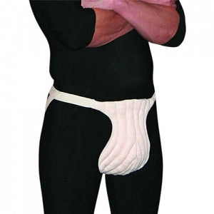 Bsn Medical Inc JOBST Male Genital Pads with Straps - Power-Dry Male Genital Pad with Straps, Buff, Size S - 43152