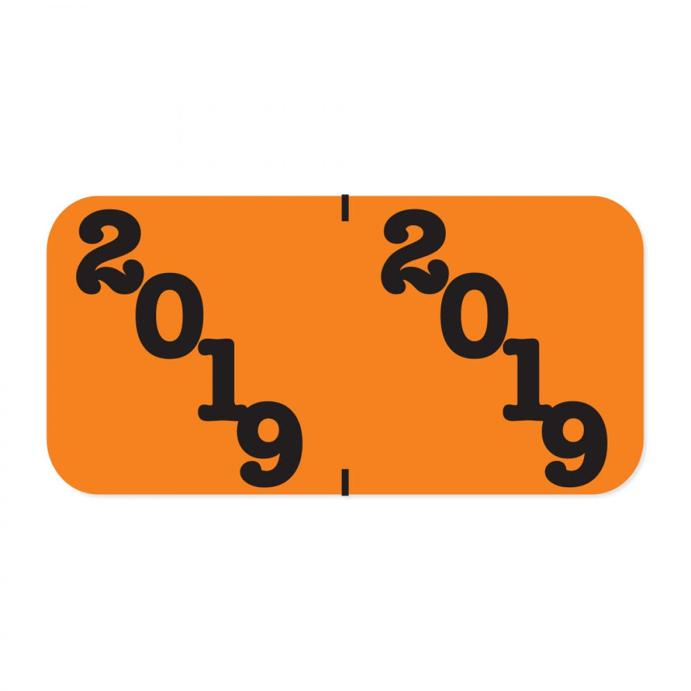 Color: Orange Dimensions: 1-1/2" X 3/4" Before Folding Permanent Adhesive Quantity: 500/Roll