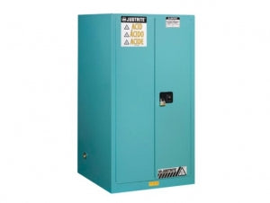 Justrite Sure-Grip EX Corrosive / Acid Steel Safety Cabinets - CABINET, F / ACID, MANUAL DOOR, BLUE, 60GAL - 896002