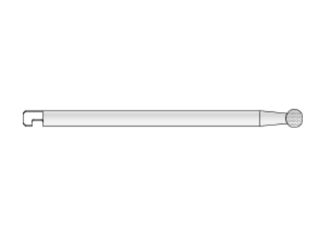 Microaire Surgical Round Diamond Otology Bur - Round Diamond Otology Drill Bur, 2.5 mm - K-43