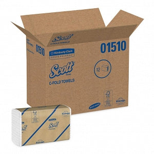 Kimberly-Clark Professional Scott Essential C-Fold Towels - Scott Paper Towel, C-Fold - 01510