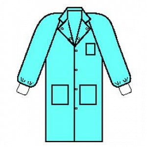 Halyard Health Universal Precautions Lab Coats - Universal Precautions Lab Coat, 3-Layer, Blue, Size XL - 10048