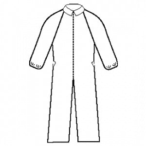 Halyard Health Extra Protection Coveralls - Extra Protection Coveralls, White, Size XL - 10085