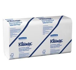 Kimberly Clark Kleenex Paper Towels - Kleenex Paper Towels, Folded, Perforated, Embossed, 7.8" x 12.4" - 13253